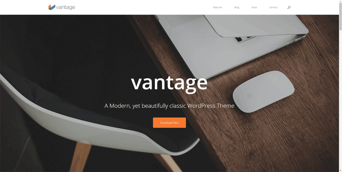 Vantage  – Лучшие и бесплатные темы для WordPress